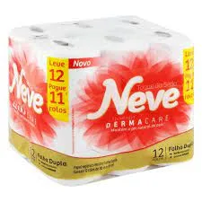 Papel Higiênico Folha Dupla 12x30mts – Neve