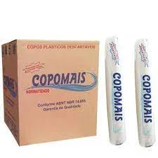 Copo Descartável 200ml PS Transparente 2500 Unidades – Copomais
