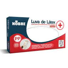 Luva de Latex Procedimentos com Pó 100 Luvas Tamanho P – Nobre
